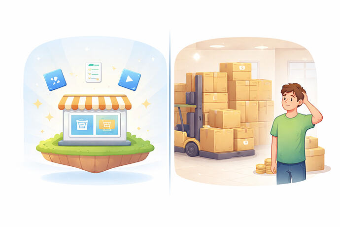 One model carries inventory. One doesn't. That difference alone changes the entire risk profile.